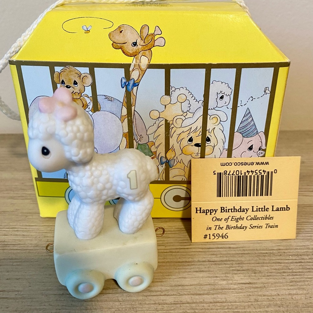 Precious Moments Birthday Train Collection - Lamb Age 1